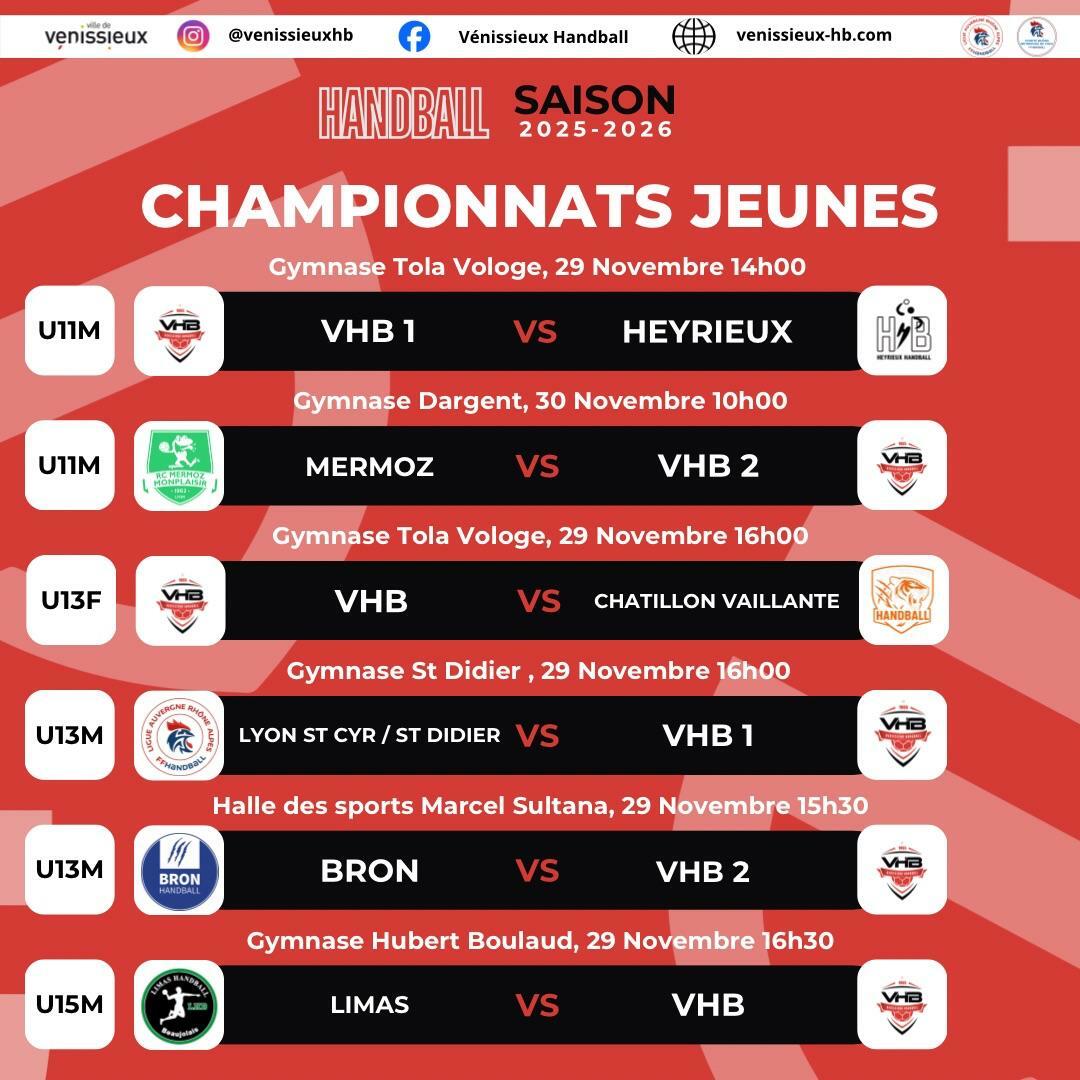 Programme du week-end 29 et 30/11