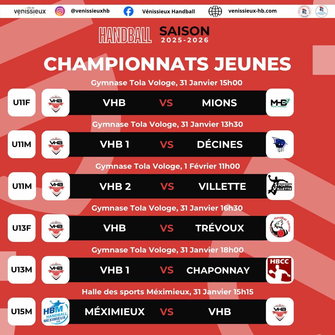 Programme du week-end du 31 janvier 2026